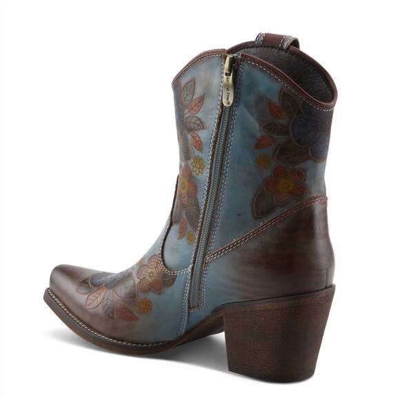 NEW L'ARTISTE women's cahoots western boots in blue multi - Picture 4 of 7